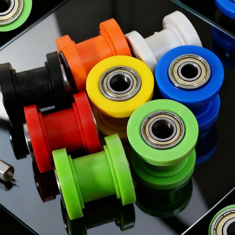 Galet de guidage de chaîne Motorchain 8/10mm Réduire le bruit de la chaîne Tendur de chaîne de transmission Protection des chaînes de transmission Outil de réparation de moto DIY