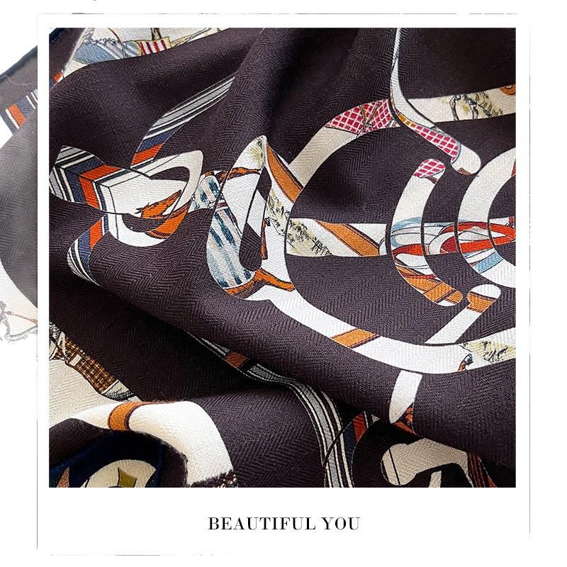 Moda nuovo autunno e inverno seta lana seta sciarpa temperamento alta qualità seta lana sciarpa versatile double-sided different-colored seta lana quadrato