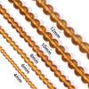 1 Strand 4/6/8/10/12mm Glass Beads Amber Color Round Loose Spacer Beads For Jewelry Making DIY Necklace Bracelets Accessories