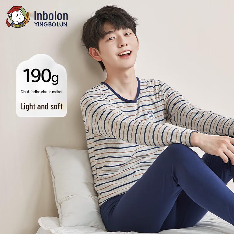 Yingbolun Kids' Pure Cotton Thermal Underwear Set