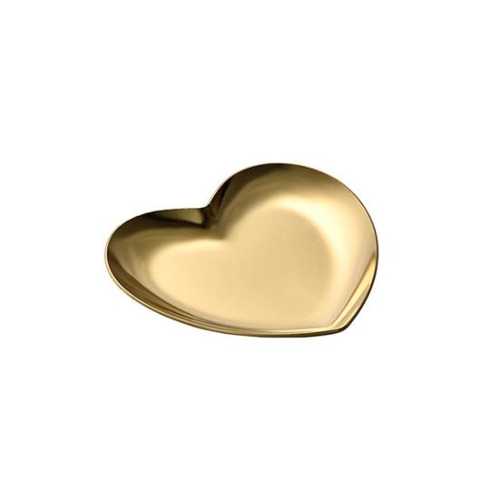 Taca obiadowa okrągła, owalna, z sercem, polerowana na lustro, do żywności, deserowa, ręcznik, biżuteria, toaletka, taca do przechowywania, talerz, artykuły gospodarstwa domowego