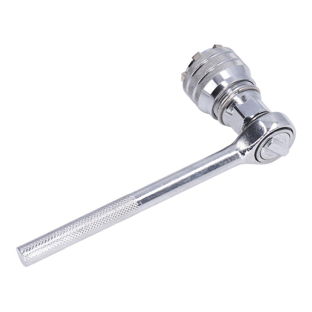 Chrome Vanadium Steel Adjustable Socket Wrench Ratchet Socket Wrench  Maintenance Work