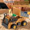 1:64 Alloy Engineering Vehicle 2.4G Mini Remote Control Dump Truck  Desktop Toys One-click Rc Carriage Lift Toys for Children