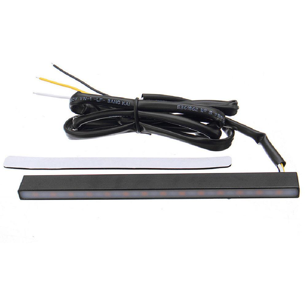 2 Pcs Switchback Flowing 29Led Red+Amber Car Turn Signal Lights Brake Lamps Drl