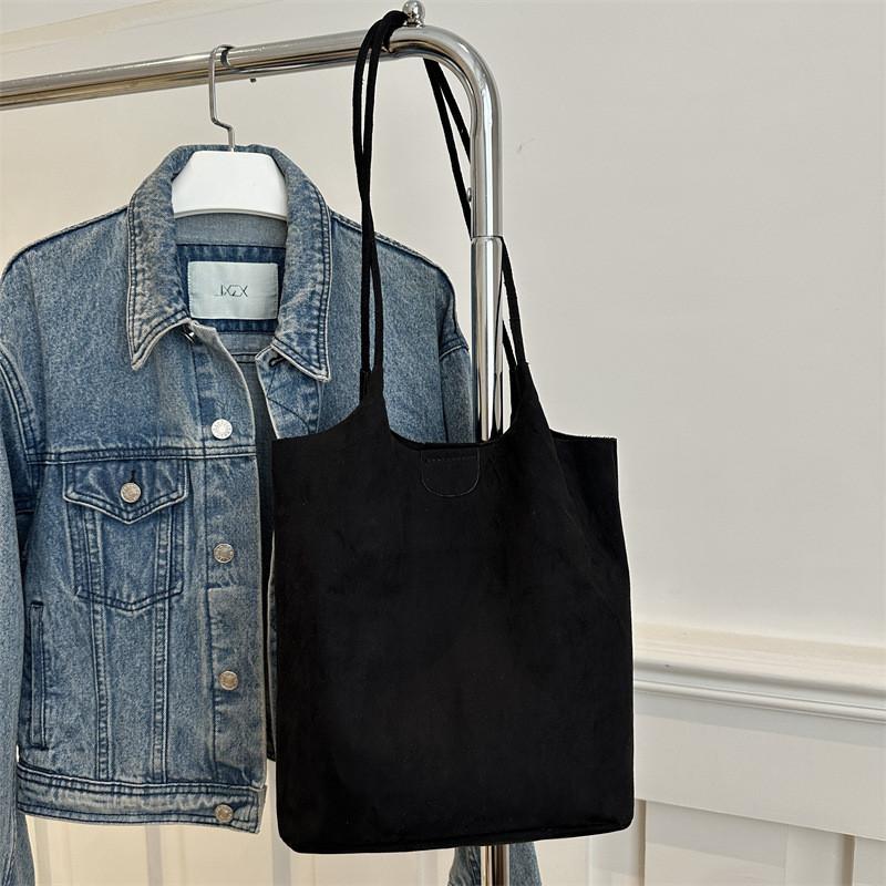 Trendy Vintage Large Capacity Canvas Tote Bag For Women In Black Brown And White Colors