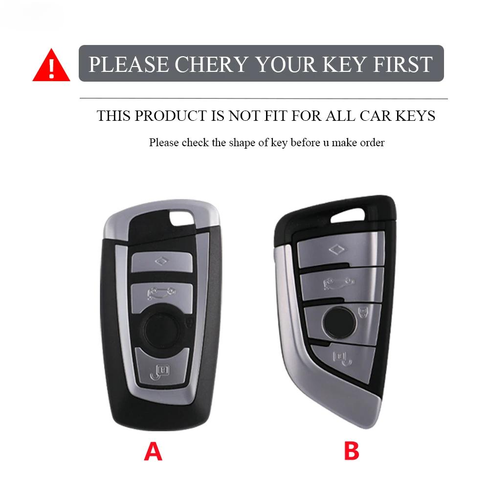 ABS Carbon Fiber Car Key Case Cover For BMW 1 2 3 4 5 6 7 Series X1 X3 X4 X5 X6 X7 F10 F20 F30 G20 G30 G01 F15 F16 G02 G05 F34