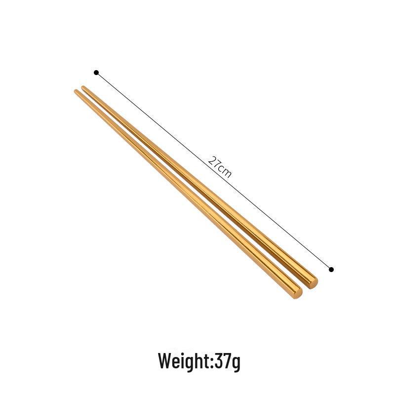 Non-Slip Insulated Stainless Steel Chopsticks for Hot Pot & BBQ