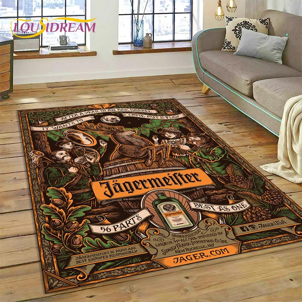 27 Style German J-Jaegermeister Elk Carpet Rug for Bedroom Living Room Home Sofa Decoration,kids Game Play Decor Floor Mat Gift