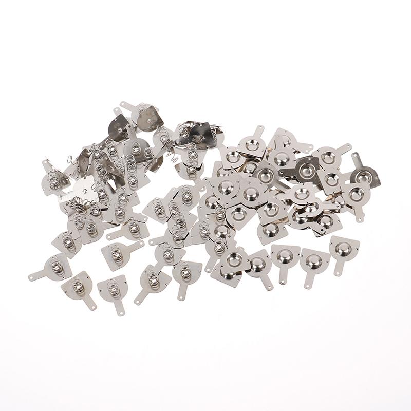 100Pcs 18650 Positivo e negativo Placa de mola de contato único 50 pares 16X18,5 mm