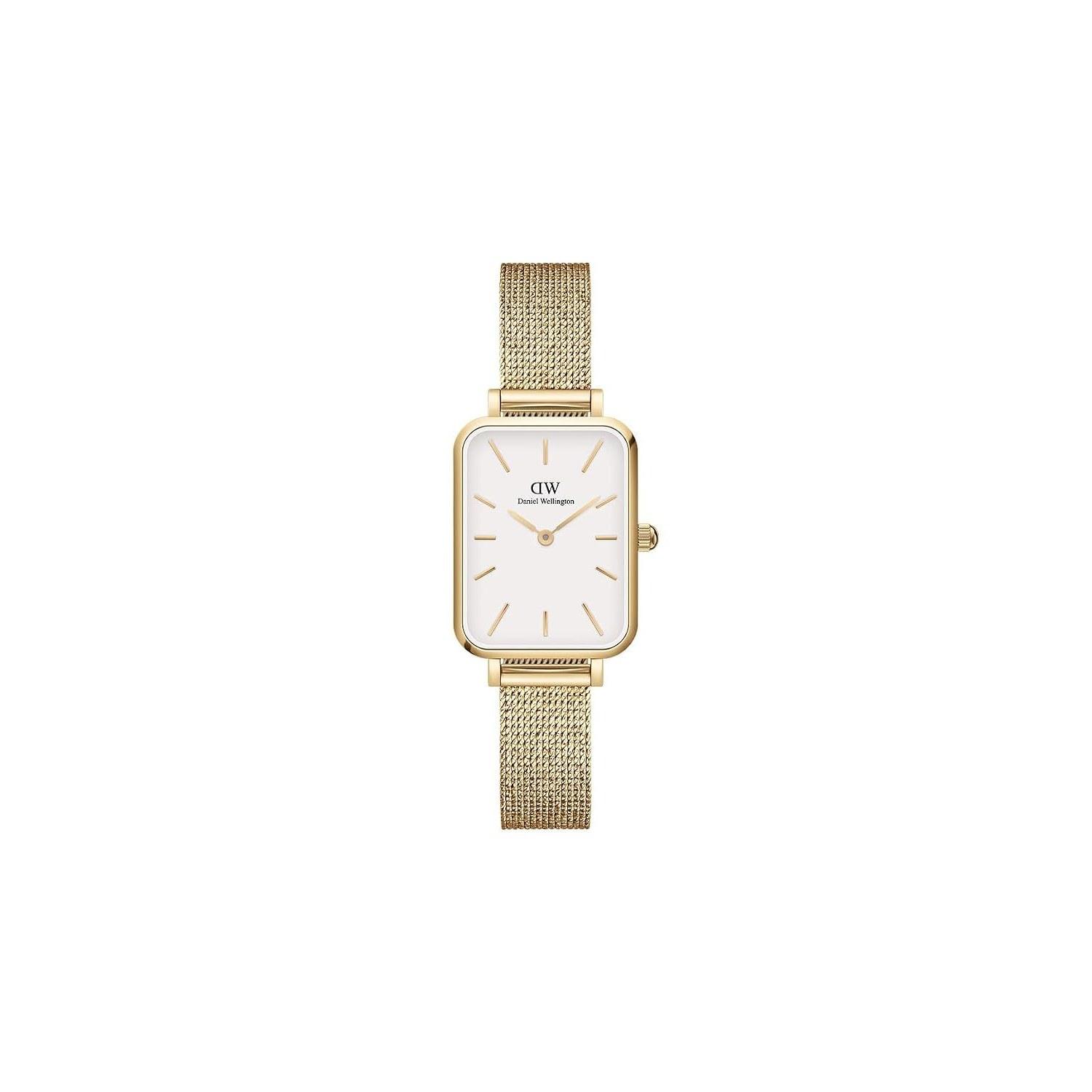 Daniel Wellington DW Womens Watch Quadro 20X26 Pressed Evergold G White Square Brand Stylish Cute Female Popular Gift Simple Luxury