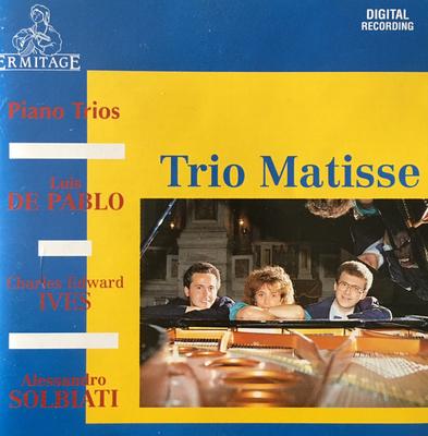 CD TRIO MATISSE, CHARLES IVES, LUIS DE - Triouri pentru pian ERM413DDD Ermitage 1994 Italia Clasic Folosit