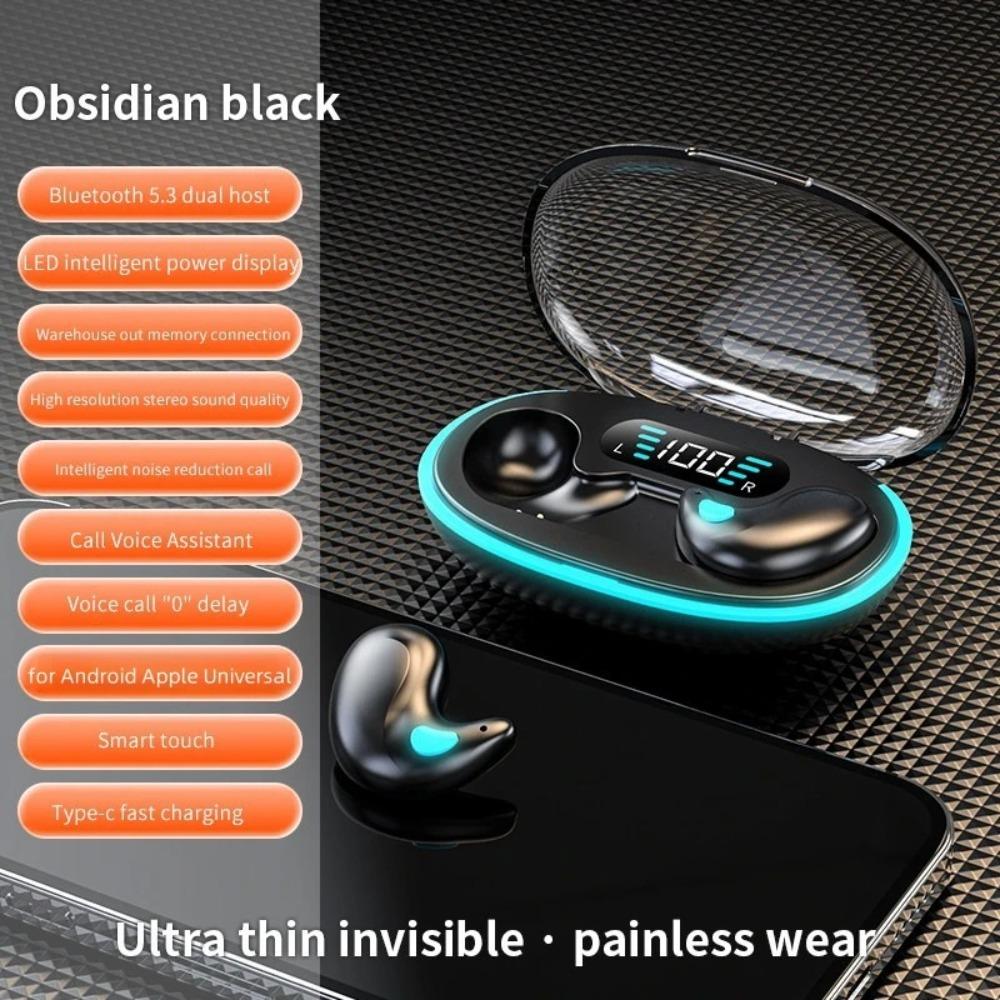 V 5.3 Wireless Headphones Snug To Ear Wireless Blue Tooth Earbuds Bluetooth Earphone  Sport Game