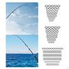 55Pcs Fishing Rod Guides Tips Replacement Kit Tool Line Repair Ceramic for