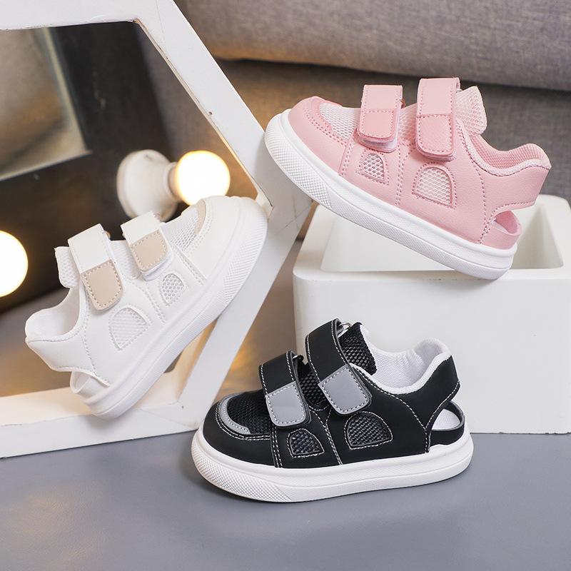 

Spring Baby Boy Shoes Fashion New Versatile Baby Girl Shoe Comfort Soft Sole Anti Slip Baby Shoe Breathable Trendy Casual Shoes 18insole12CM чёрный