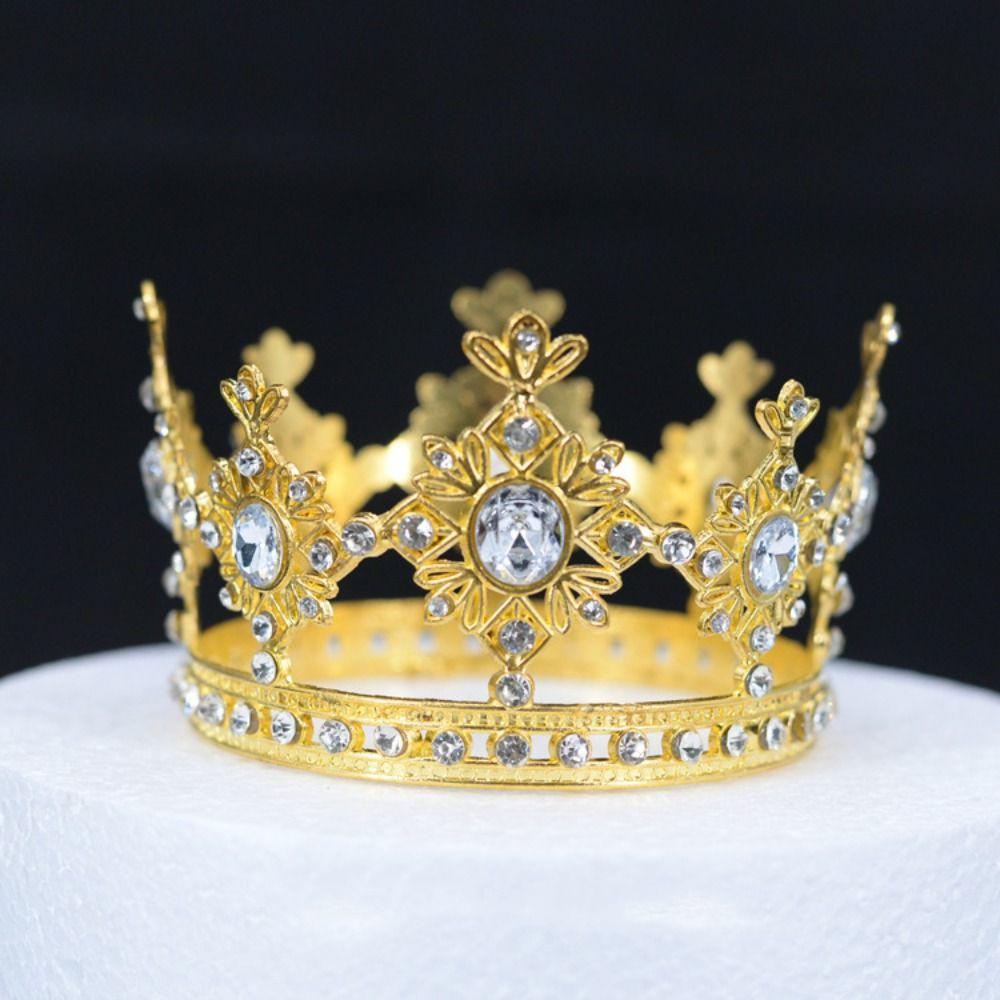Elegant Baroque Queen Tiaras Luxury Rhinestone Diadem Trendy Wedding Head Wear  Stage Performances