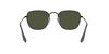 RB3857 Frank Black Green 54mm Ray-Ban Sunglasses, Frame/G-15 Lens,