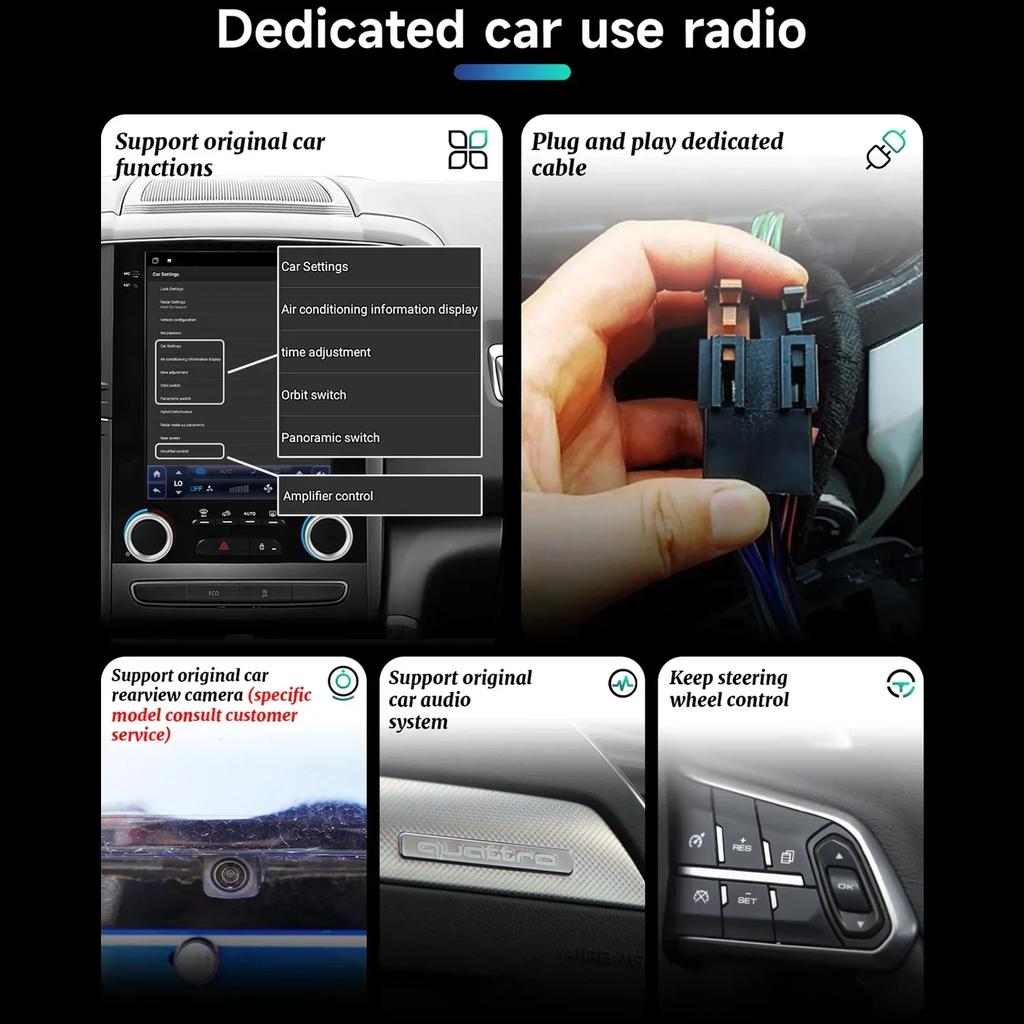 9.7"Android 14 For Toyota Camry 6 Xv 40 50 2006-2011 Car Radio Multimedia Video Player Navigation 4G GPS navigation GPS