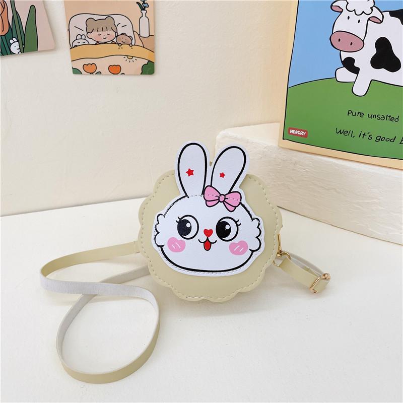 Rabbit Cute Cartoon Childrens Lanyard Messenger Bag Autumn Student Purse Coin
