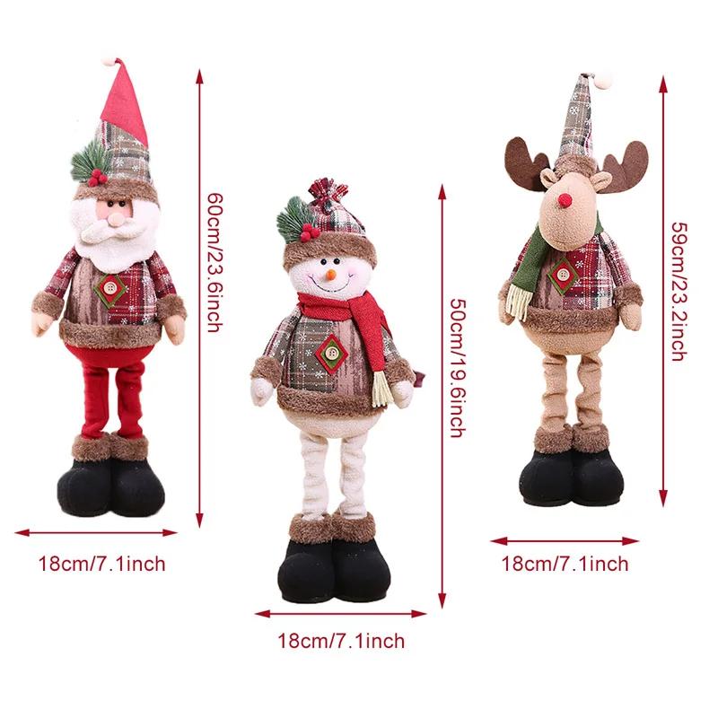Christmas Santa Doll Merry Christmas Decorations For Home 2025 Table Xmas Ornaments Navidad Natal Noel New Year Decor 2025 Gifts