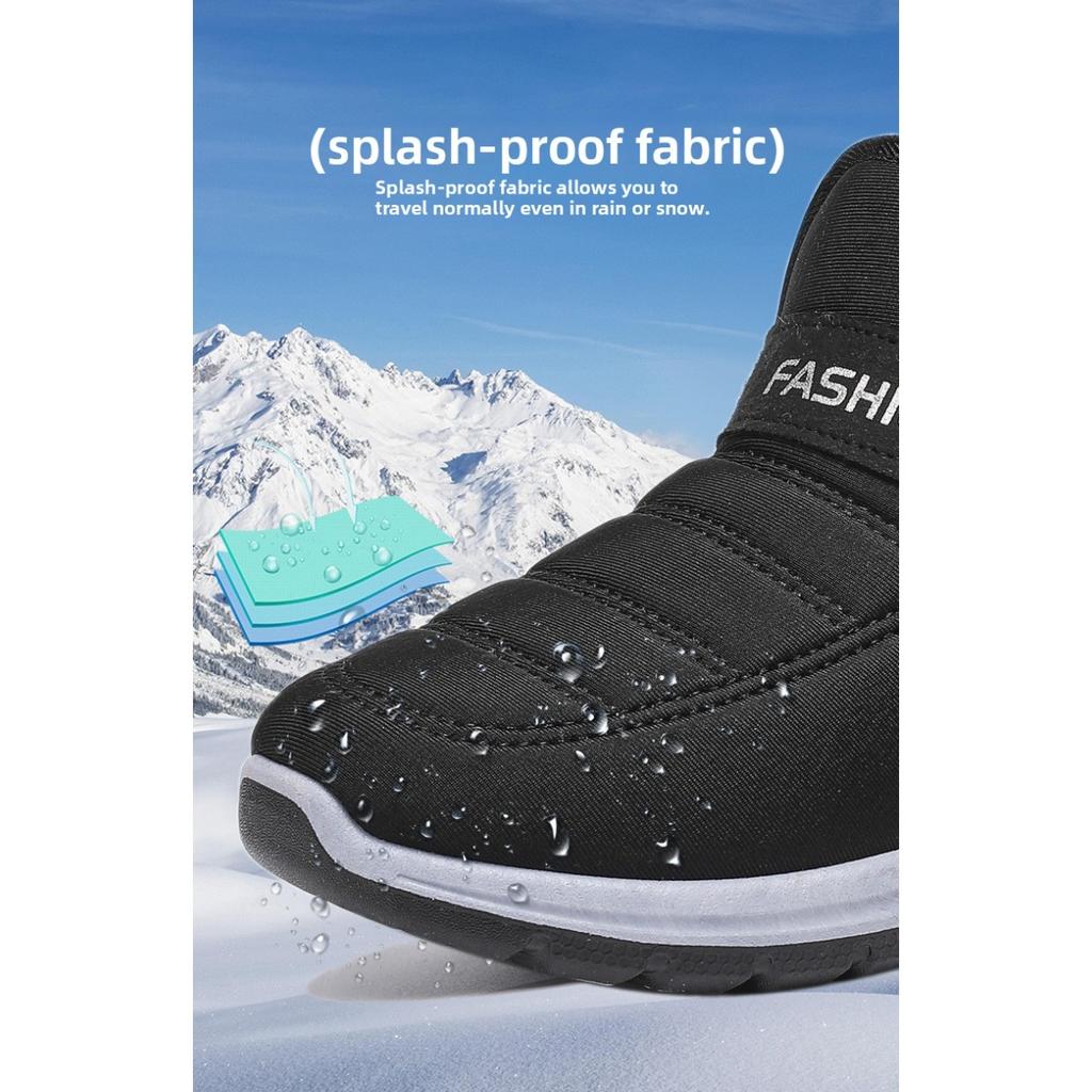 Cotton Shoes Women's Winter Snow Boots Velcro Women's Boots with Thick Fleece Short Boots for Warmth Outdoor Cotton Boots