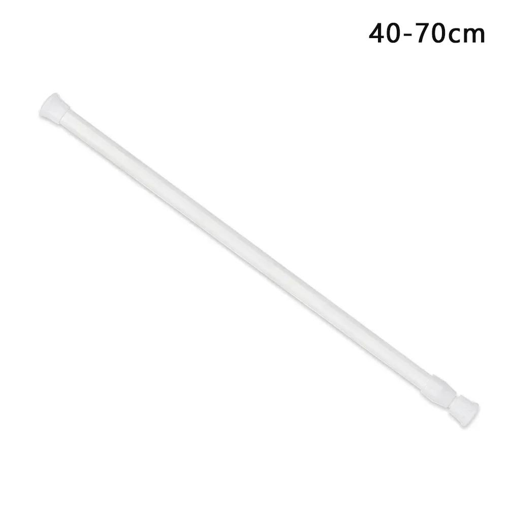 Telescopic Rod Multi Purpose Household Durable Spring Adjustable Punch-Free Bathroom Product For Hanging Shower Curtain Wardrobe