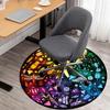 1pc Insects, Circular Pattern Office Round Rugs, Under Chair Round Rugs for Living Room, Bedroom, Bathroom Decoration Carpet 091842