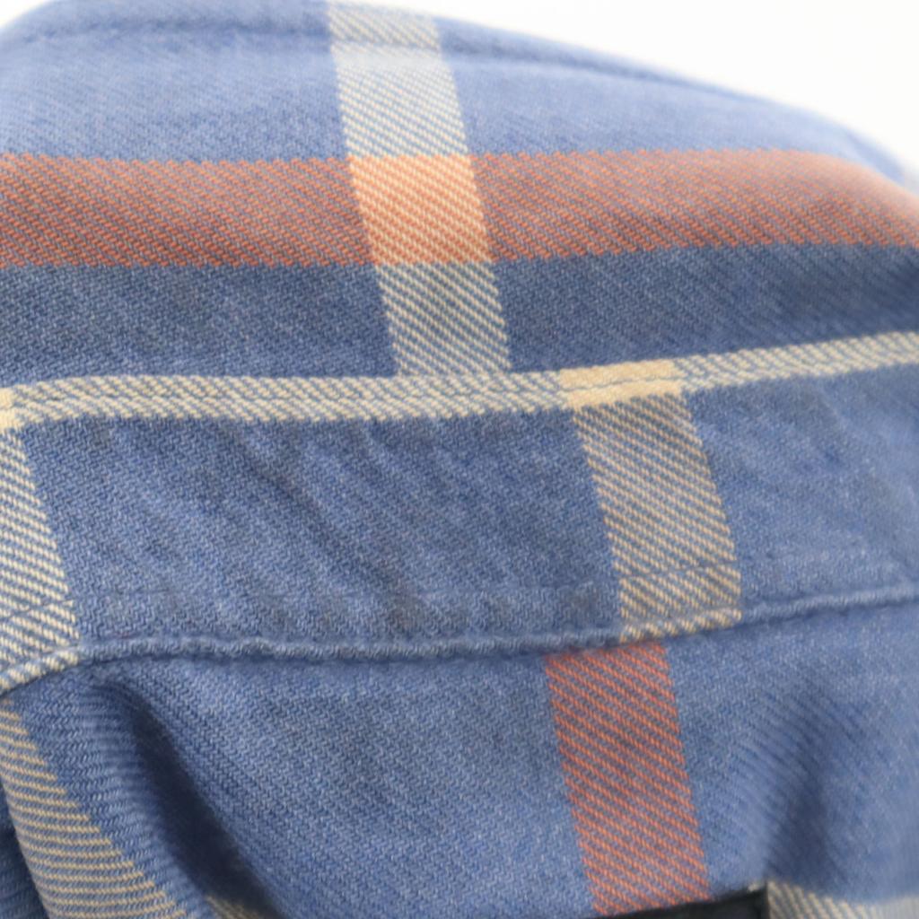 patagonia Check Pattern Long sleeve shirt XS Blue navy blue Outdoors Men's Used