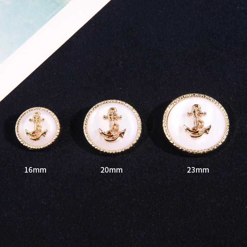 Clothes Buttons Beautiful Exquisite Round Buttons Versatile Coat Jacket Sweater High-End Metal Button Accessories