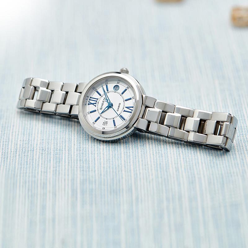 Casio Women's SHEEN 32mm Silver Watch SHE-4528D-7AUPR