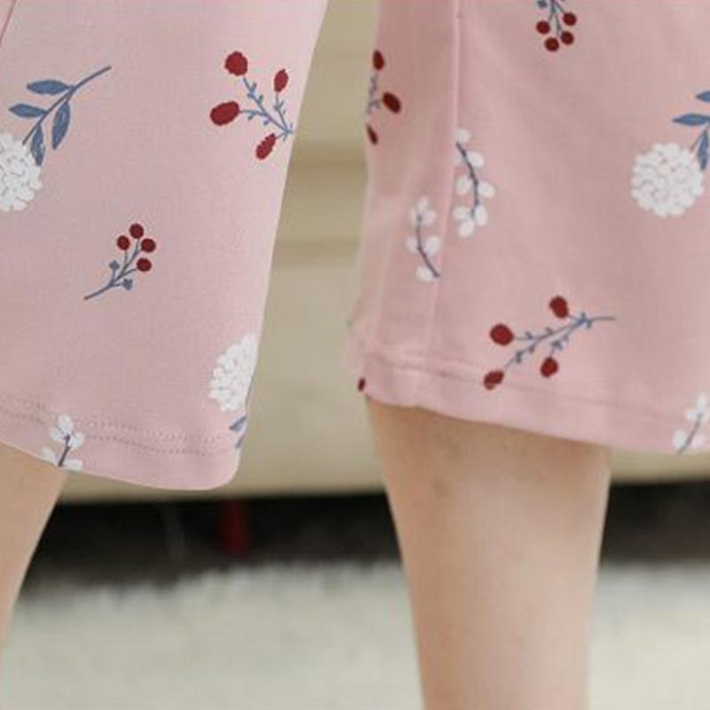 Pajama Women's Summer Short Sleeved Oversized Middle-aged and Elderly Home Clothing Set