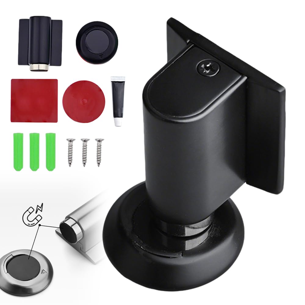 2026 New Magnetic Door Stopper - Heavy Duty No Drill Invisible Door Wedge for Bottom of Door, Keep Doors Open
