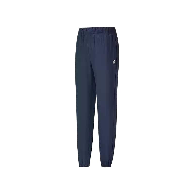 Skechers Comfortable Fashionable Versatile Solid Color Quick-Drying Knitted Sports Pants Women bottoms Blue P225W274-02MZ S