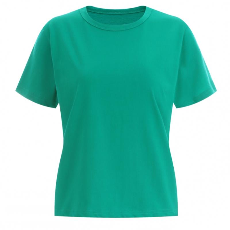 Shop Women Bio Wash Round Regular FiT 100 CoTTon T shirT Black Dai Wsh 12013