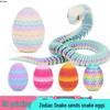 3D Printed Luminous Snake-Dragon Egg Set: Articulated Viper Figurine Toy for Children