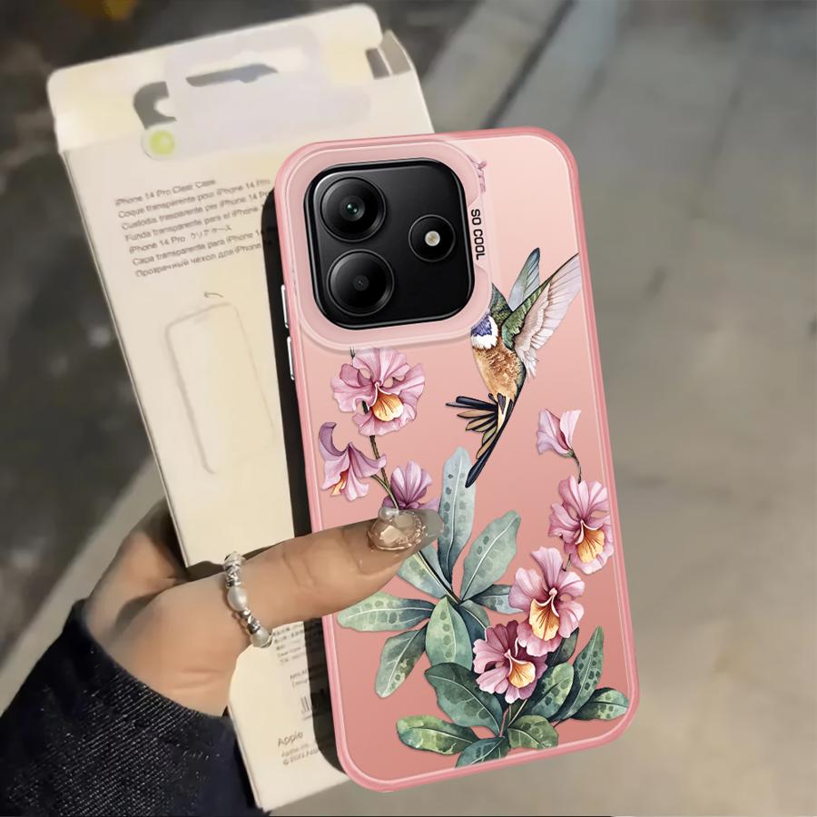 Case for Xiaomi Mi 12T Pro 13T 11 Lite Back Phone Cover Flowers Silicone
