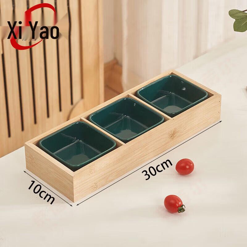 Xiyao Multi-Compartment Serving Platter with Bowls