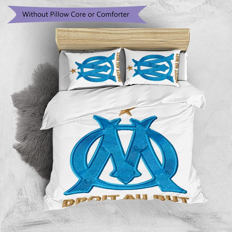 Marseilles 3pcs Bedding Set Duvet Cover Closure Includes 1 Duvet Cover & 2 Pillowcases for All Seasons Bedroom Home Dorm Decor