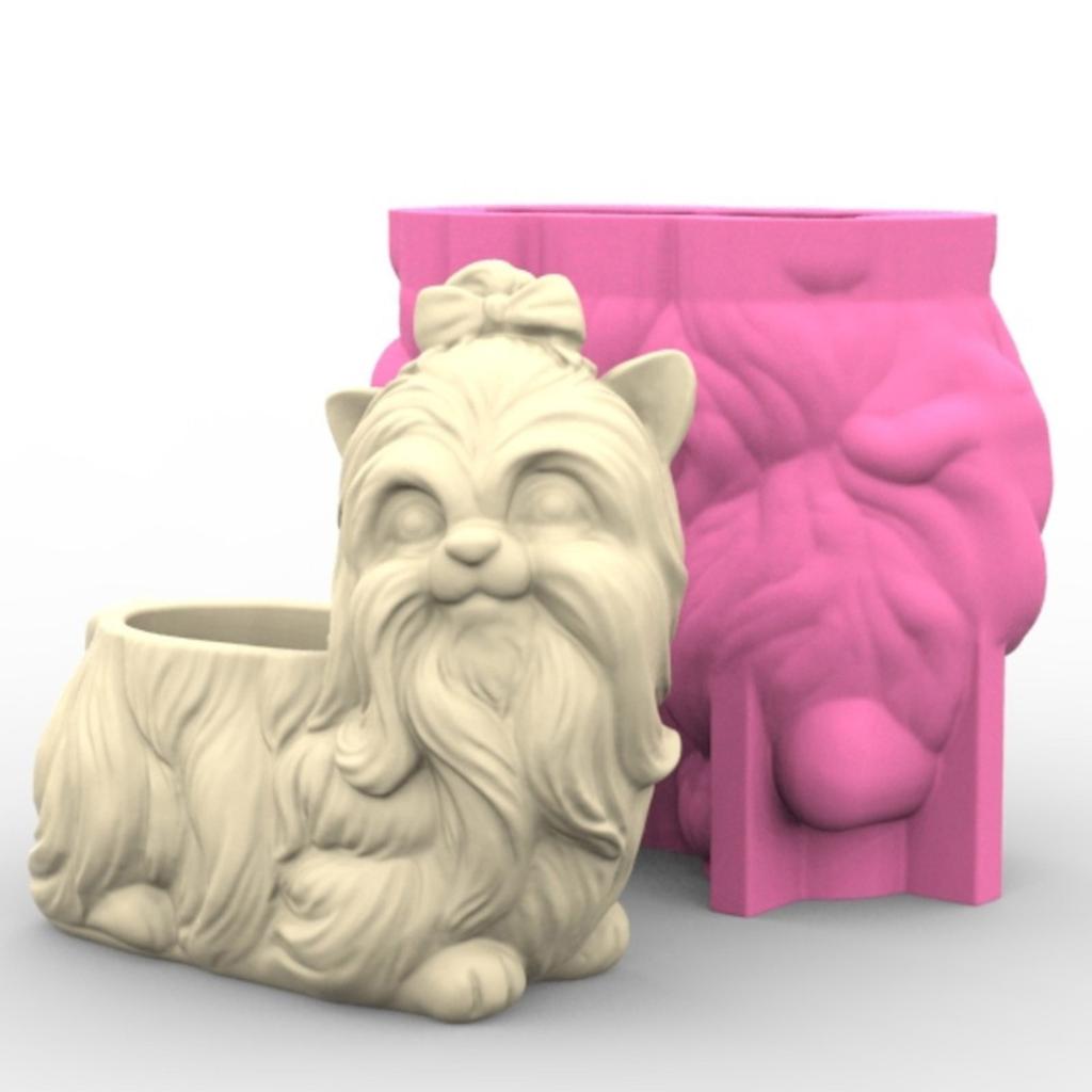 Silikon Blomsterpotteform Silikontekstur Håndlaging Plantetilbehør for Sukulentplanter og Epoxy Resin Håndverk