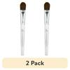 2 Pack Flawless Finish Foundation Brush Tapered Bristles Synthetic Makeup Tool Vegan Cruelty-Free Smooth Application