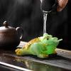 Golden Toad Color-Changing Tea Pet: Exquisite Zen Ornament for Tea Ceremony Table