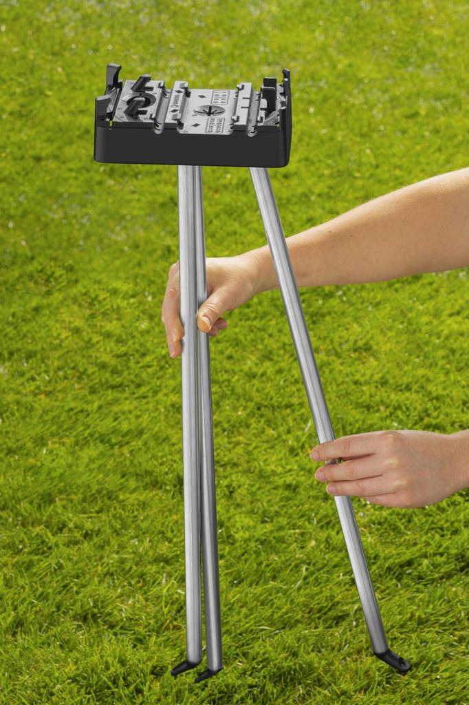 GARDENA Folding Sprinkler Tripod for Outdoor Sprinkler Installation Product Up To 5 Years (18735-20) Warranty