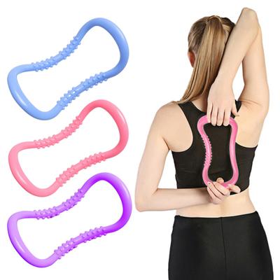 1/2 Stück Yoga-Ring mit Massagepunkten Tragbarer Wadenmassage Fitnessring Pilates-Training Körperdehnung Muskelmassage Übungskreis-Werkzeug