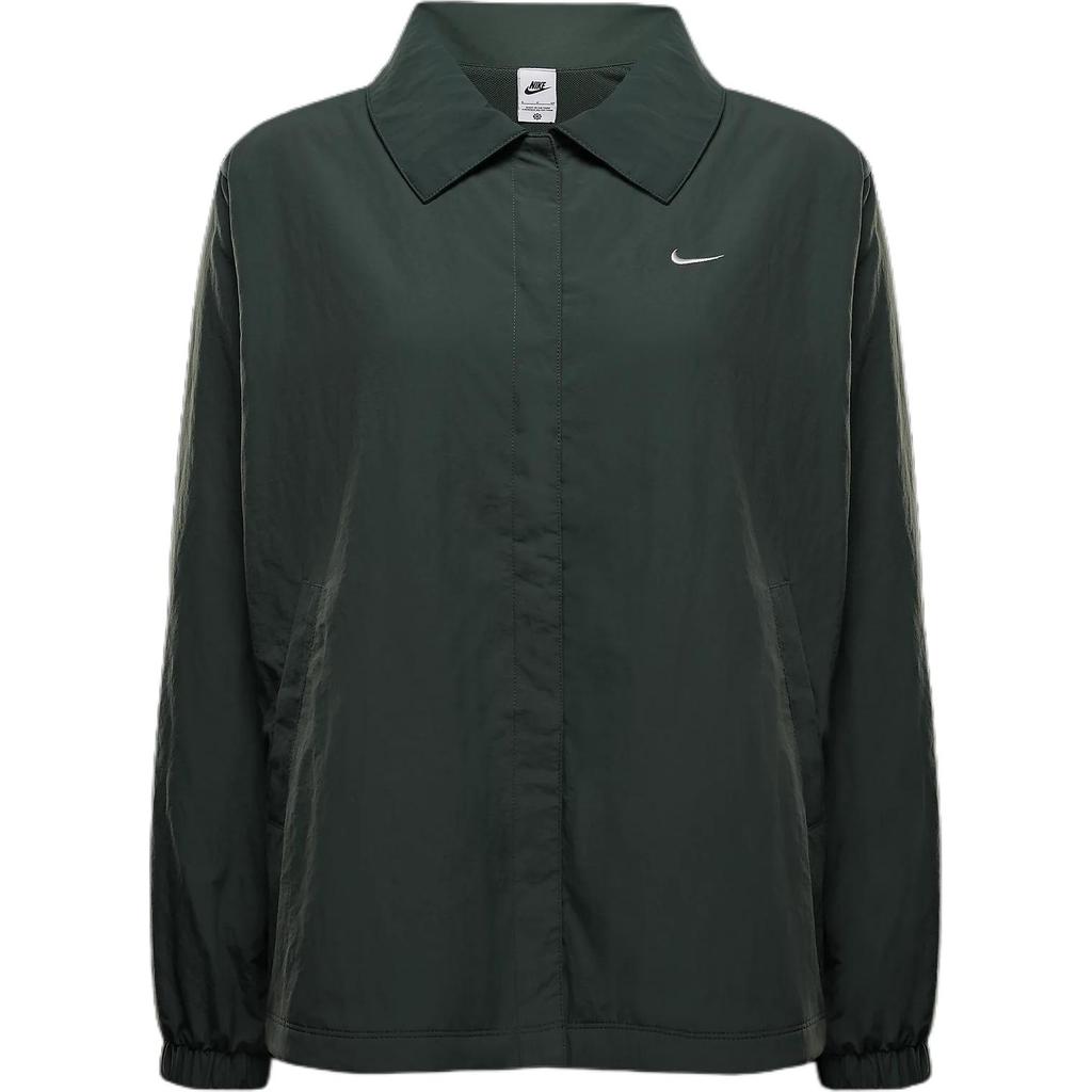 Nike Fashionable Comfortable Soft Zipper Long Sleeve Jacket Women jackets Vintage-Green FV7561-338