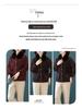Women's Stylish Winter Coat: Middle-aged and Elderly Imitation Mink Velvet Woollen Thick Knit Cardigan Top