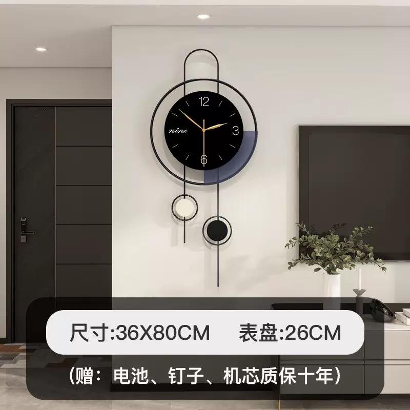 Creative Light Luxury Wall Clock Living Room Modern Simple Home Decoration Clock Wall Hanging Silent Clock