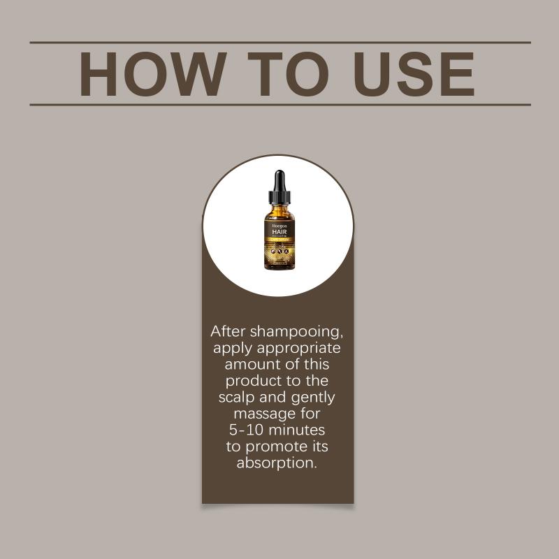 Hair Care Serum Oil Ginger Hair Regrowth Anti-Hair Loss Repairing Nourish Damaged Hair Roots Dense Hair Conditioner