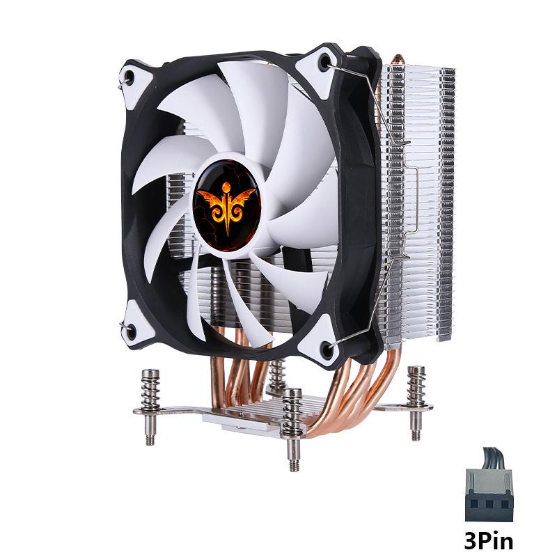 12cm Silent PWM CPU Cooler with 4 Copper Pipes, Single Tower, LGA2011 Compatible, Colorful Lights