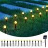 5M Solar LED Pathway Ground Lights 20 Pack Rechargeable Waterproof Garden Yard Decor Lamp