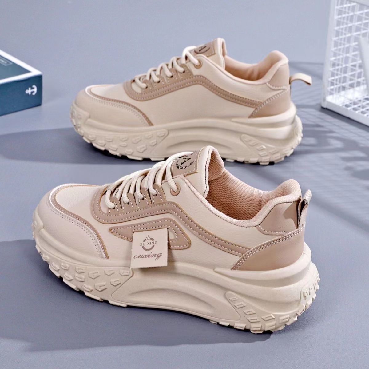 

Men Women Spring Autumn Casual Outdoor Sports Sneakers Casual Versatile Shoes Front Strap Soft Bottom Trendy Durable Construction for Long Term Use 35