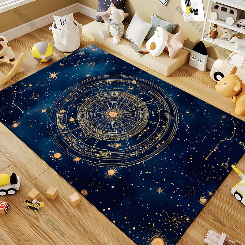 

Богемный ковер со звездным небом, ковер для гостиной, спальни, дивана, прихожей, декора, мягкий нескользящий коврик для йоги Alfombra 40x60cm